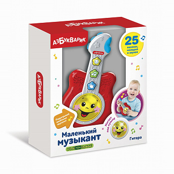 Гитара (Маленький музыкант) Красный 2703 (Азбукварик)