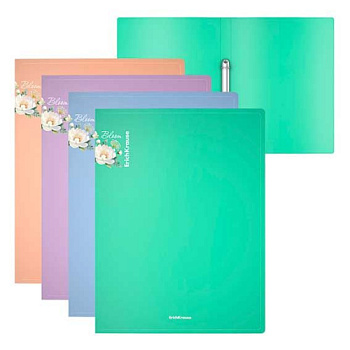 Папка 2 кольца 24мм EK А4 "Matt Pastel Bloom" 61184 асс.