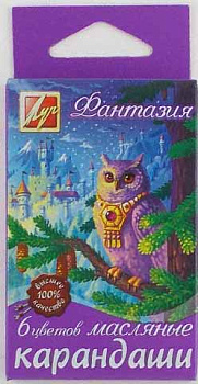 Мелки восковые  6цв. ЛУЧ "Фантазия" 25с1519-08 масляные