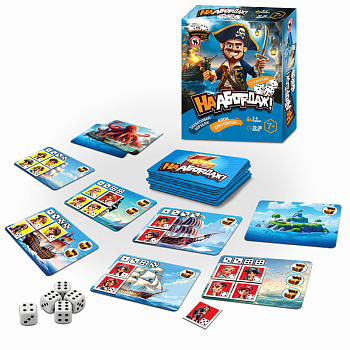 НПИ (карт) пиратская с кубиками На абордаж! 04836 (Русс.Стиль)