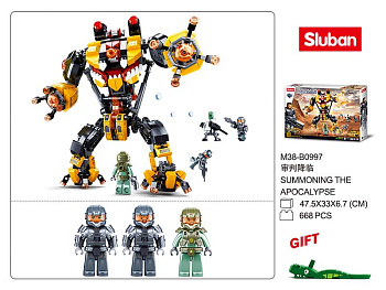 Мини-конструктор M38-B0997 Робот (668дет) в/к