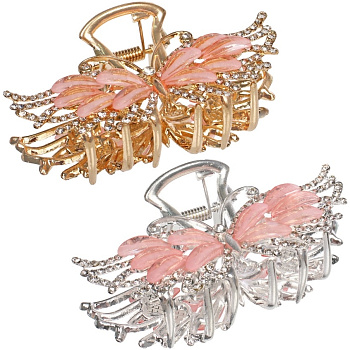 Заколка - краб для волос на блистере "LAVITA", бабочка 687-476