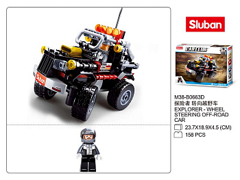 Мини-конструктор M38-B0663D Автоклуб Внедорожник-4 (158дет) в/к