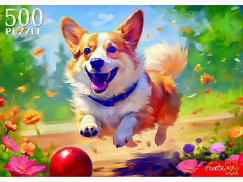 Пазлы (500эл) Игривый корги П500-0500
