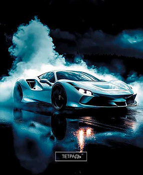 Тетрадь 40л. (клетка) АППЛИКА "Авто" С6046-35 обл.мел.карт.