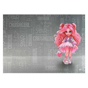 Клеёнка для труда ФЕНИКС 50*70см "Красотка" 69110 ПВХ,130мкм,ПЭТ,е/подвес