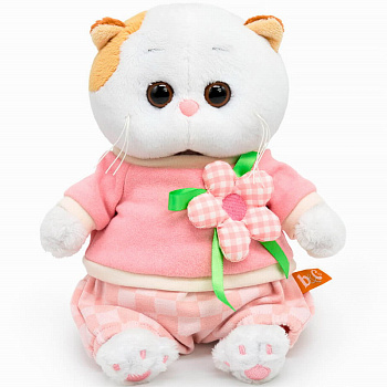 Кошечка Ли-Ли BABY в свитшоте с цветком LB-146