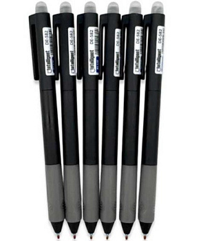 Ручка гелевая "Пиши-Стирай" INTELLIGENT "Чёрная" DE-582/2 синяя,0,5мм,поворт.мех.