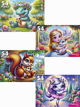 Пазлы (54эл) Милые пазлы для девочек П54-8708