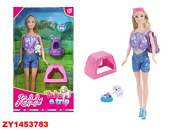 Кукла WG148 с питомцем в/к