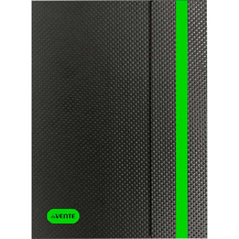 Папка с вкладышами/ 20 deVENTE А4 "Monochrome" 3101925 чёрн.с неон зелён.,вертик