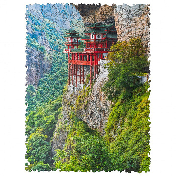 Пазл дер. А4 (250эл) Парящий храм (31x23см) 0Б-00003885 (Unidragon)