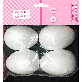 Фигурки пенополистирольные deVENTE "Эллипсы" 80*55мм,4шт. 8003910