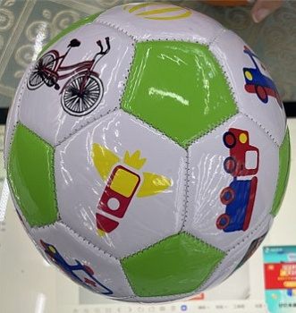 Мяч футбольный PVC (100гр) 2" дет. транспорт D41126