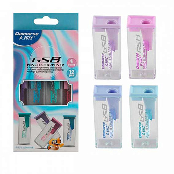 Точилка с контейнером 1отв. КОКОС "Daimarse Офис" 189530 25*60мм,пластик,асс.