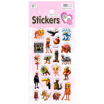 Наклейка декоративная 10*22 Италомемы YXH-095 уп20шт P-22072-4