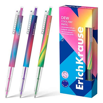 Ручка авт. шар. EK Dew Matic Cool Ray 61089 синяя,0,7мм