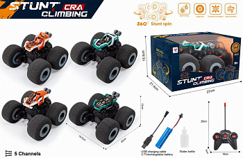 Машинка трюковая на РУ (аккумулятор, дым) в/к 3066-21