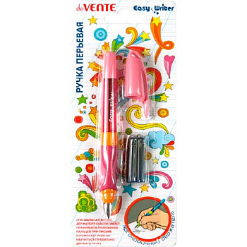 Ручка перьевая deVENTE "Easy Writer"" 5100900 перо сред.M,с 2-мя баллон.,0,8мл,с