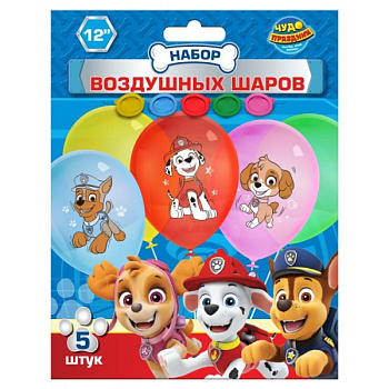 Латексные шары (5шт,30см) Щенячий патруль LBC-110174-PW