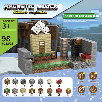 Конструктор магнит Z09A (98шт) в/к