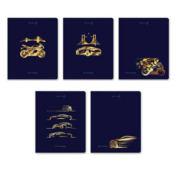 Тетрадь 48л. (клетка) SVETOCH "Со скоростью света" Т199 (01515) тисн.фольгой