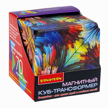 Bondibon Магнитный куб-трансформер 3D-Мистика 1 (ВOX 6,2x6,2x6,2cм) 010/ВВ6311