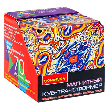 Bondibon Магнитный куб-трансформер 3D-Мистика 2 (ВOX 6,2x6,2x6,2cм) 013/ВВ6312