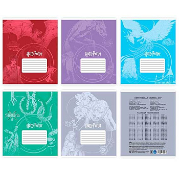 Тетрадь 24л. (клетка) CENTRUM "Гарри Поттер" 76992 мел.карт.,вд-лак,асс.