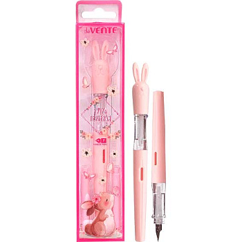 Ручка перьевая deVENTE "Зайка" 5100001 перо тонкое F (Fine),с 2-мя баллон.,0,8мл