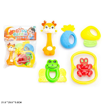 Набор погремушек 372-2 (5шт) в пакете