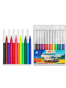 Фломастеры 12цв. Проф-Пресс Profit "Авто" ФЛ-2550 невент.колп.,блист.