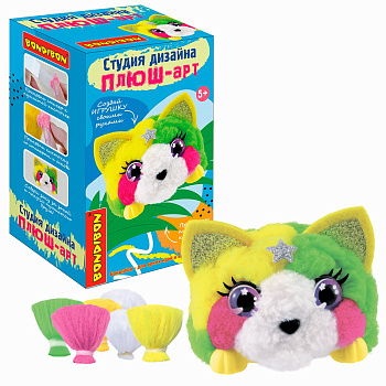 Bondibon Набор д/творчества Студия дизайна ПЛЮШ-арт Котёнок разноцв. ВВ5359
