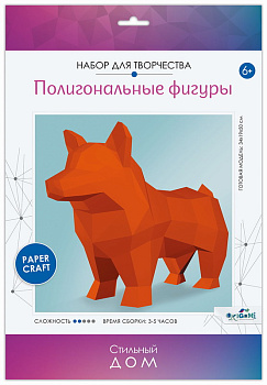 Набор д/творчества Полигональные фигуры Корги 07436 (Оригами)