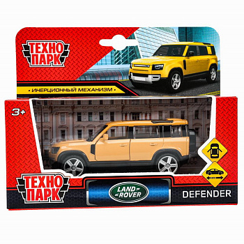 Машина Технопарк металл. Range rover DEFENDER (10,5см) откр.дв,инерц,в/к 2206C01