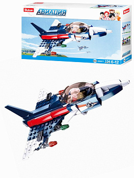 Мини-конструктор M38-B0667F Авиация Вертолет-шпион (134дет,1фиг) в/к