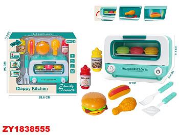 Микроволновая печь 5568-2 (игрушка) с продуктами на батар. в/к