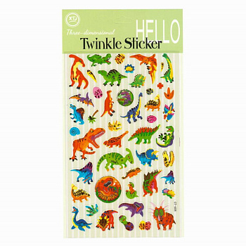 Наклейка 13*21см Динозавры СТ-608 Р22072-16 Кн22072-16