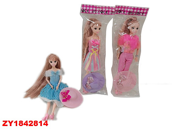 Кукла 1102 со шляпкой в пакете