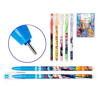 Ручка гелевая "Пиши-Стирай" TZ "Chainsaw man" QX-1866 синяя,0,5мм