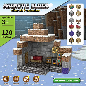 Конструктор магнит Z10A (120шт) в/к