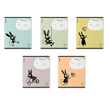 Тетрадь 24л. (клетка) EK "Funny Bunny" 64854 асс.