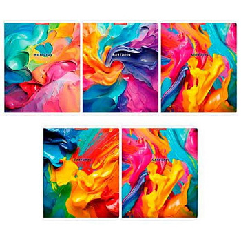 Тетрадь 96л. (клетка) КанцБиз "Красочный взрыв" 15189/5 полн.уф-лак