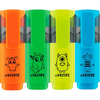 Маркер текст. deVENTE "Monsters" 5045102 неон,цвет в асс.,скош.1,-5мм,плоский ми