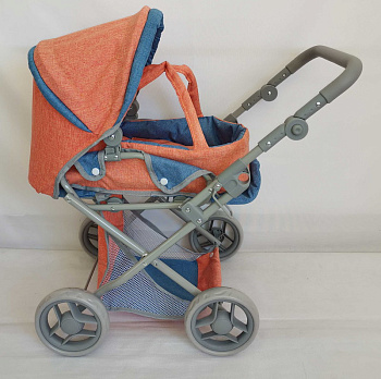 Коляска для куклы (трансформер) 9346A (66*36*66см) металл, цв.микс в/к