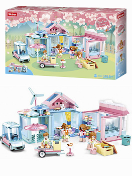 Мини-конструктор M38-B0822 Дневник счастья Сад в доме/Свадьба (410дет,4фиг) в/к