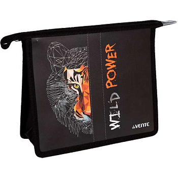 Папка д/тетрадей А5 deVENTE "Wild Power" 8056552 с расш.8см,400мкм,непрозр.,факт.песок,фольга