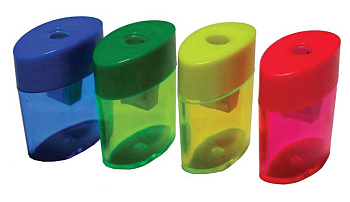 Точилка с контейнером 1отв. deVENTE 4071308 овальная, асс., к/к