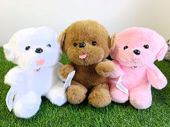 ММ.Собака 20см с язычком и ошейником D40703