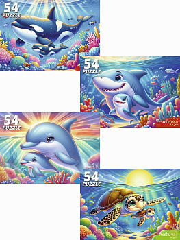 Пазлы (54эл) Подводный мир П54-2501